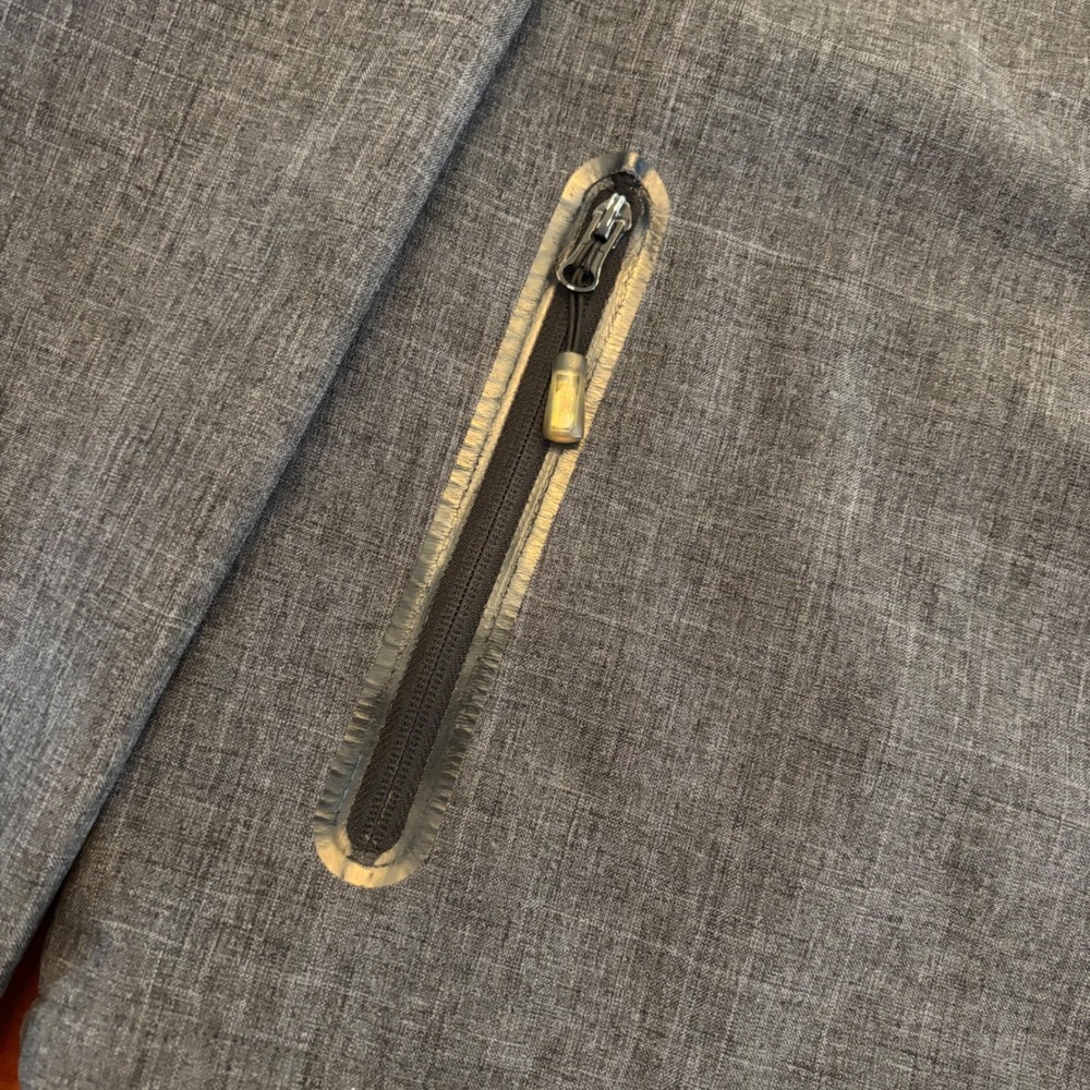 PROJEKA | Gray | Men's M | Softshell Hooded Jacket | Rain Wind Resistant Coat - Picture 5 of 15
